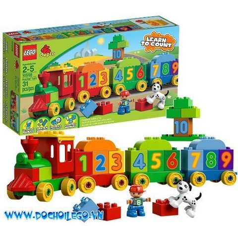 10558 LEGO® DUPLO Number Train ( dành cho lứa tuổi từ 1,5 - 5 tuổi)
