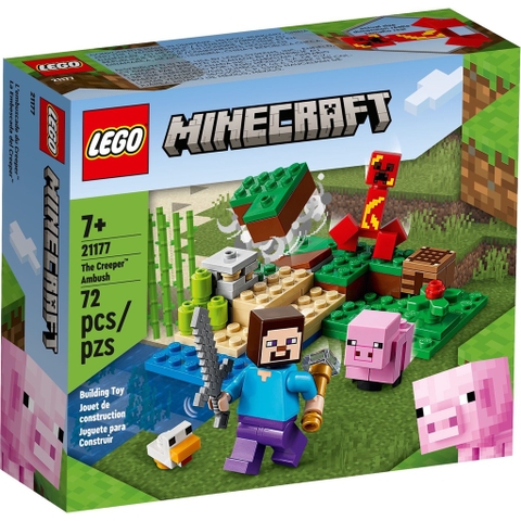 21177 LEGO Minecraft The Creeper Ambush - Cuộc phục kích sinh vật Creeper