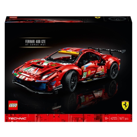 42125 Lego TechnicFerrari 488 GTE -  Siêu xe Ferrari 488 GTE