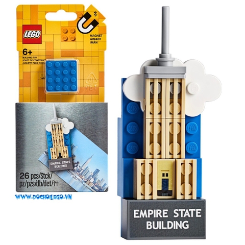 Nam châm hít tủ lạnh trang trí - 854030 LEGO Empire State Magnet Build