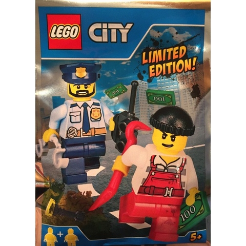 951701 LEGO Policeman and Crook foil pack - Cảnh sát và kẻ gian.