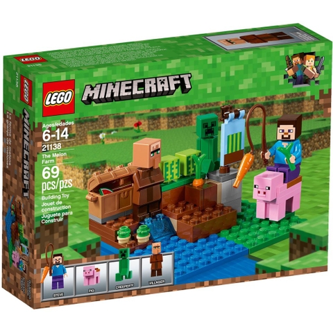 21138 LEGO Minecraft The Melon Farm _ Khu vườn dưa hấu