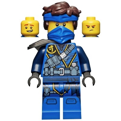 Jay  - LEGO Ninjago - The Island, Mask and Hair with Bandana-  Nhân vật Jay - njo679