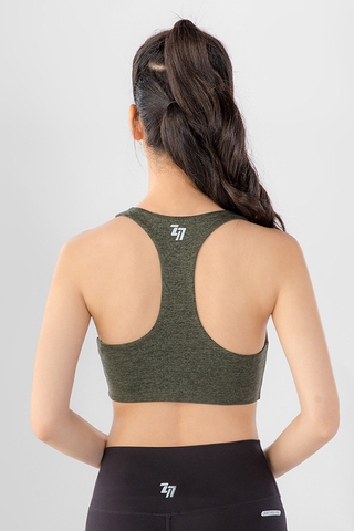 Áo Bra Yoga thể thao màu xanh rêu H8B20