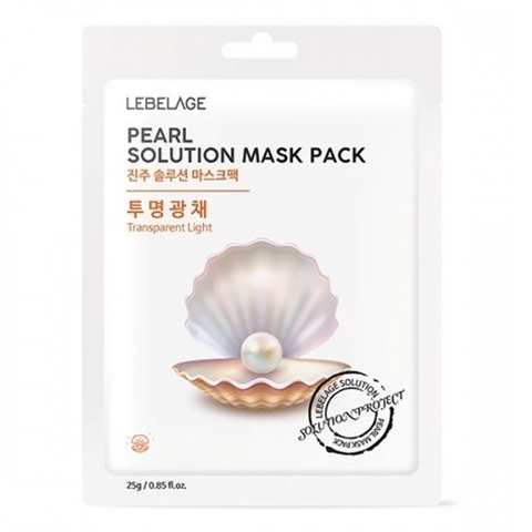 MẶT NẠ LEBELAGE PEARL SOLUTION MASK PACK (mặt nạ ngọc trai)