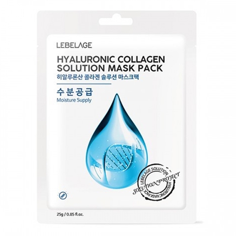 MẶT NẠ LEBELAGE HYALURONIC COLLAGEN SOLUTION MASK PACK ( mặt nạ collagen)