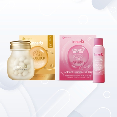 Combo 2 Thực Phẩm Bảo Vệ Sức Khỏe & Nước Uống Collagen Vitamin C Sáng Da InnerB