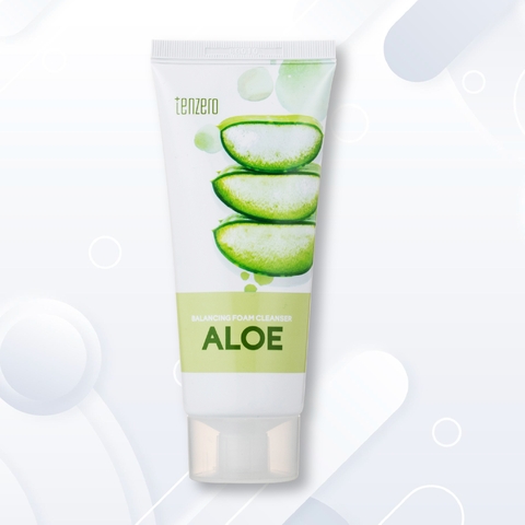 Sữa rửa mặt lô hội TENZERO BALANCING FOAM CLEANSER ALOE 100ML