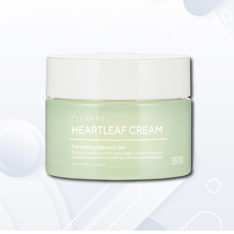 Kem Dưỡng Cấp Ẩm, Làm Dịu Da, Chống Lão Hóa Tenzero Clear Fit Heartleaf Cream 50g