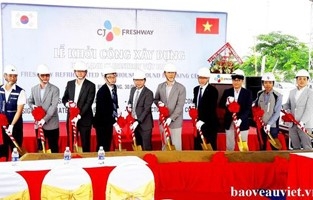 CJ Freshway refrigerated warehouse groundbreaking ceremony