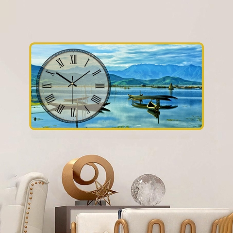 Tranh Đồng Hồ Tráng Gương Phong Cảnh SGP 1692214