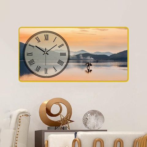 Tranh Đồng Hồ Tráng Gương Phong Cảnh SGP 1692228