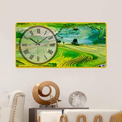 Tranh Đồng Hồ Tráng Gương Phong Cảnh SGP 1692229