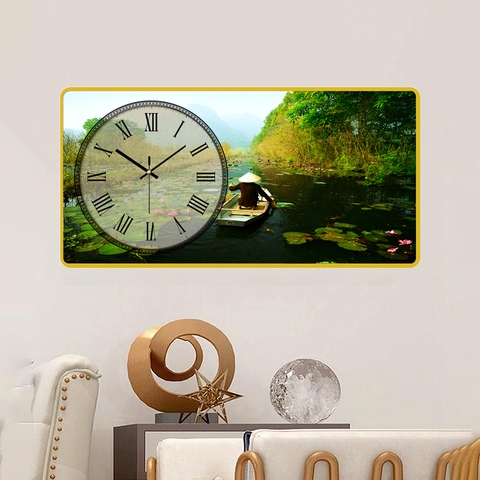 Tranh Đồng Hồ Tráng Gương Phong Cảnh SGP 1692235