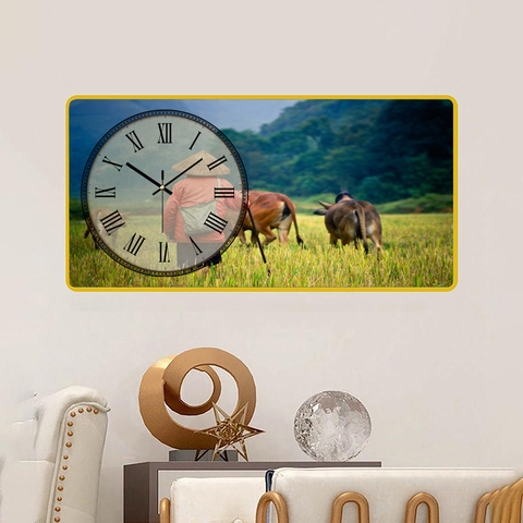 Tranh Đồng Hồ Tráng Gương Phong Cảnh SGP 1692219