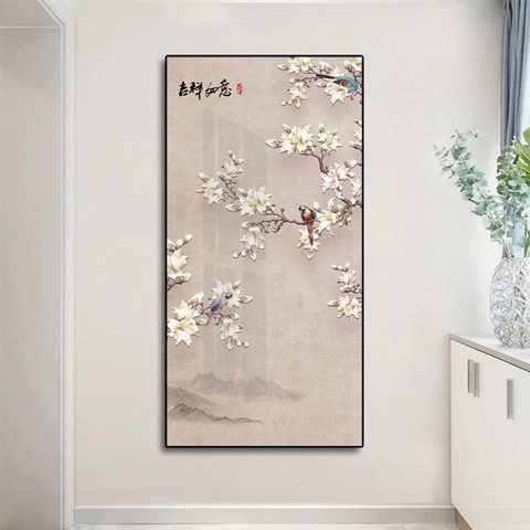 Tranh Khổ Dọc - Tranh Hoa Và Chim SGP 3132225