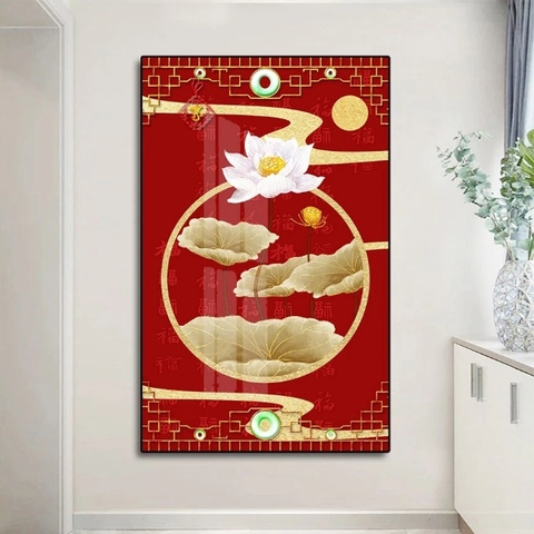 Tranh Khổ Dọc - Tranh Hoa Sen SGP 142253