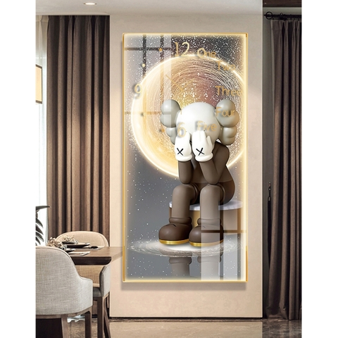 Tranh Đồng Hồ Tráng Gương Bearbrick SGP 1782209