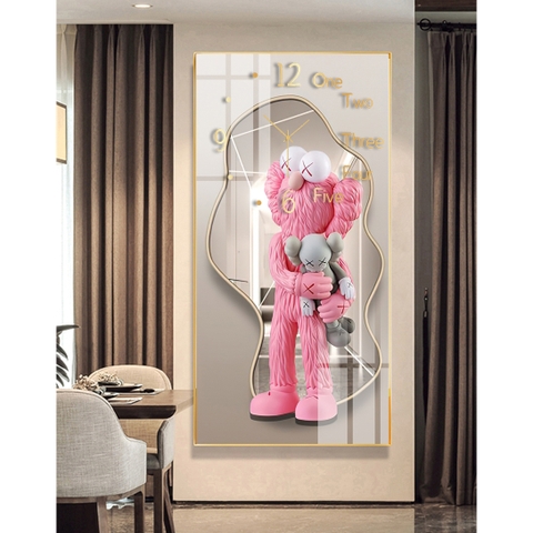 Tranh Đồng Hồ Tráng Gương Bearbrick SGP 1782211