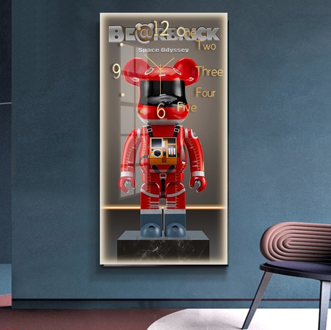 Tranh Đồng Hồ Tráng Gương Bearbrick SGP 1782220
