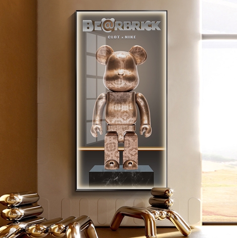 Tranh Khổ Dọc - Tranh Kawas Gấu Bearbrick SGP 1172257