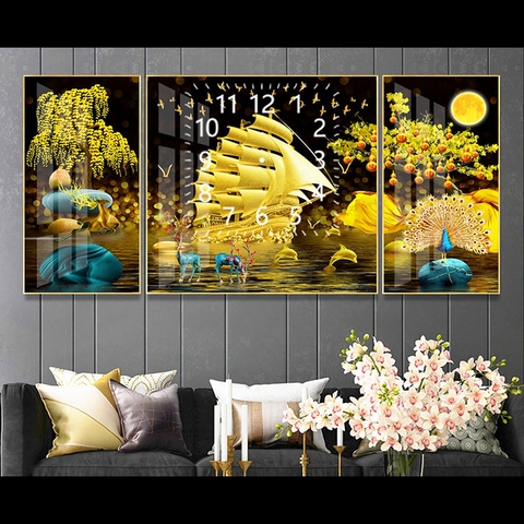Bộ Tranh Đồng Hồ Tráng Gương SGP 2172213