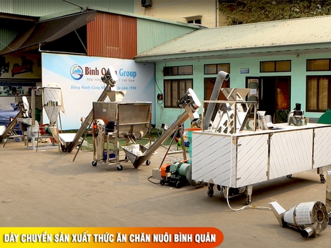Dây chuyền sản xuất thức ăn chăn nuôi Bình Quân : giải pháp tối ưu chi phí 2026