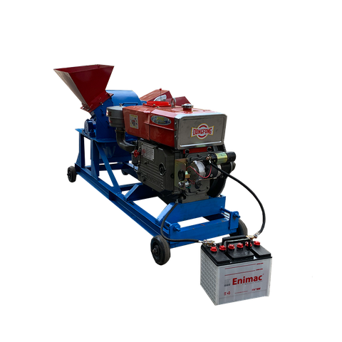 Máy Băm Gỗ 2T Đa Năng + Đầu Nổ Đề + Ác Quy