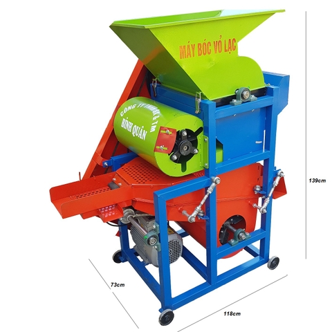 Máy Bóc Vỏ Lạc (Đậu phộng) 2 Quạt Gió (MBL - 02)