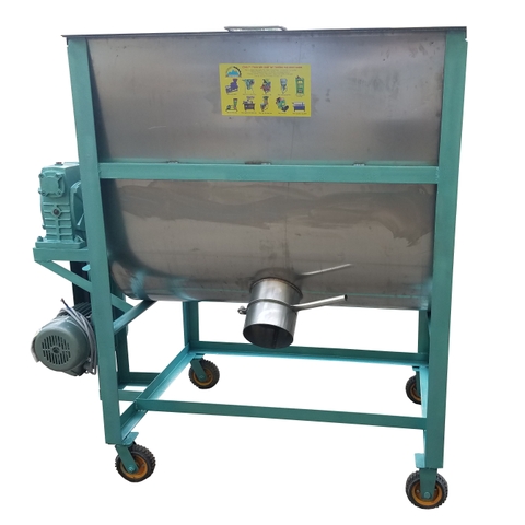 Máy Trộn Nguyên Liệu Ngang Inox 150kg/mẻ (MTI-01)