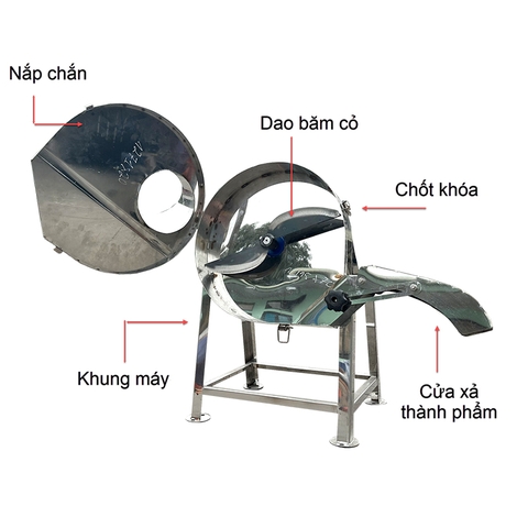 Máy băm chuối inox cửa ngang
