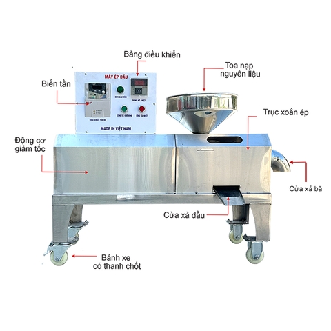 Máy ép dầu đa năng inox 20N