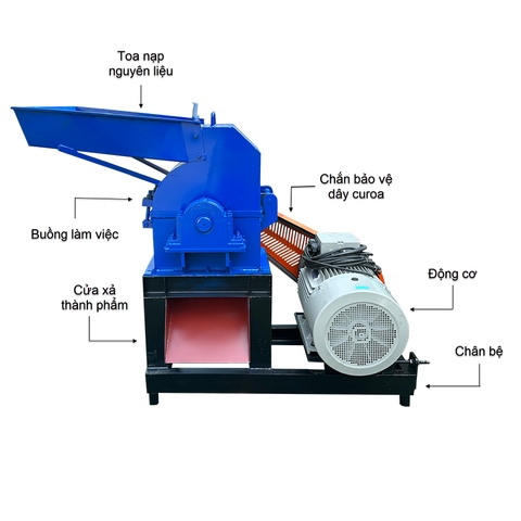 Máy Nghiền Thức Ăn Chăn Nuôi B30 Buông Thẳng