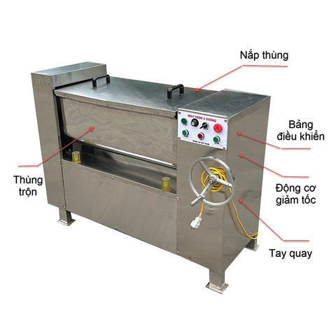 Máy trộn inox 2 guồng