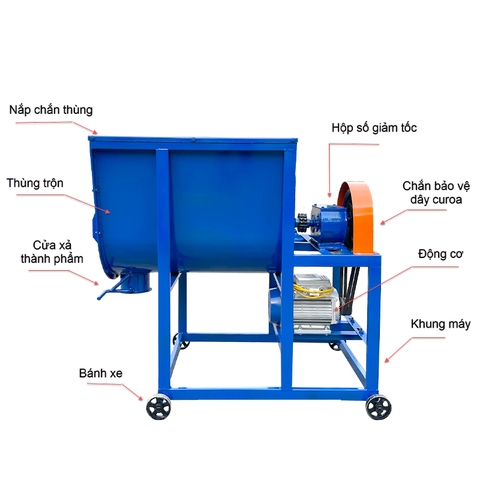 Máy trộn thức ăn chăn nuôi MT50 phiên bản mới