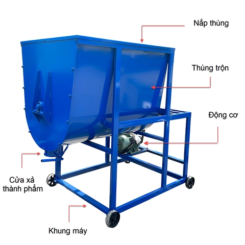 Máy trộn thức ăn chăn nuôi MT150 phiên bản mới