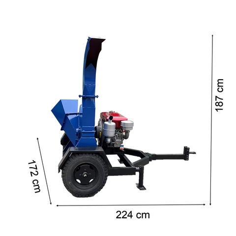 Máy băm cành 2T bệ kéo (phiên bản tháng 4 năm 2023)