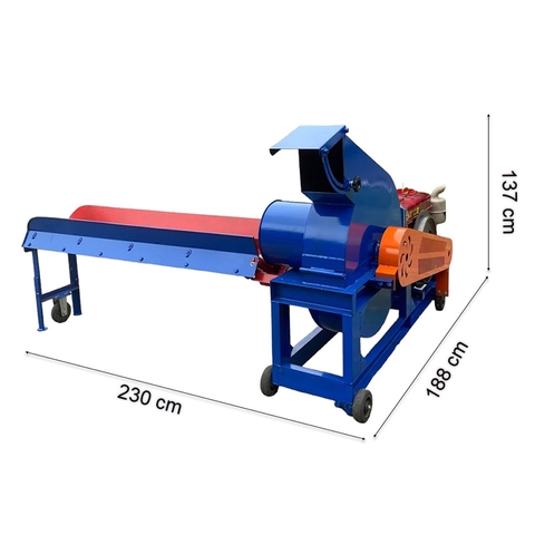 Máy băm chuối công nghiệp lắp đầu nổ