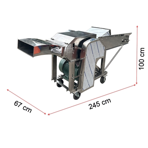 Máy băm cỏ nằm G400 inox