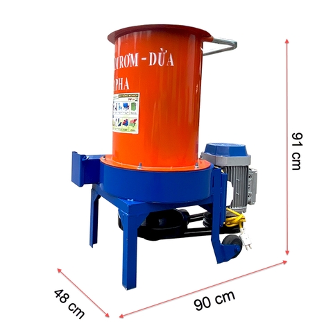Máy Băm Rơm Dừa 1 Pha Cải Tiến