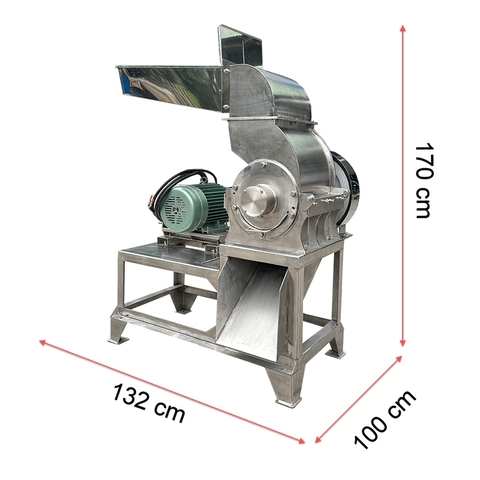 Máy băm xơ dừa B450 inox