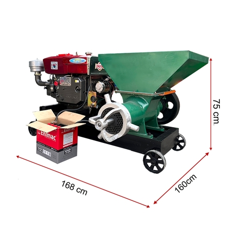 Máy Đùn Cá Công Nghiệp Lắp Đầu Nổ D24