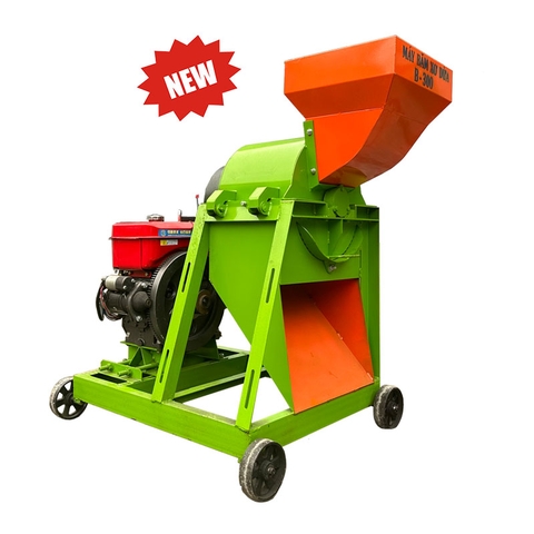Máy Băm Xơ Dừa B300 Lắp Đầu Nổ