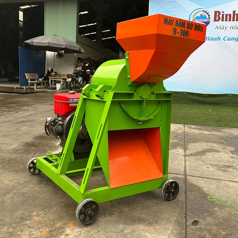 Máy Băm Xơ Dừa B300 Lắp Đầu Nổ