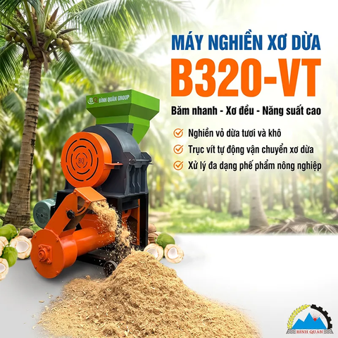 Máy Băm Xơ Dừa B320-VT