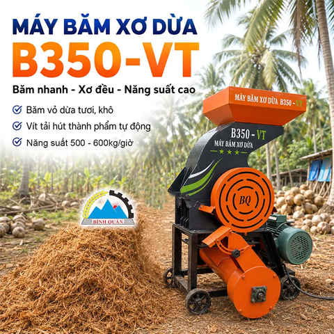 Máy Băm Xơ Dừa B350-VT