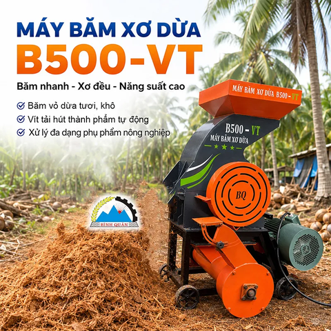 Máy Băm Xơ Dừa B500-VT