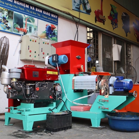 Máy Đùn Viên Thức Ăn Chăn Nuôi 80K - Đầu Nổ