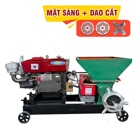 Máy Đùn Cá Công Nghiệp Lắp Đầu Nổ D24