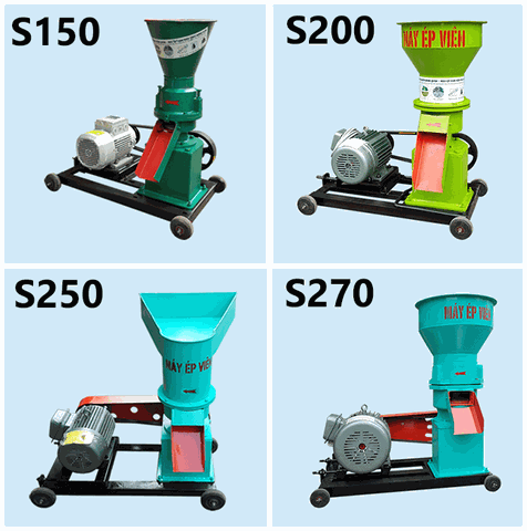 Tổng hợp 5 phiên bản máy ép cám viên năng suất từ 1 - 6 tạ 1 giờ